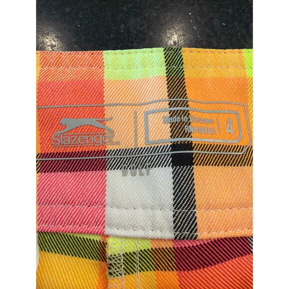 Slazenger Golf ladies Neon Plain pink and yellow shorts SZ 4 - Picture 4 of 10